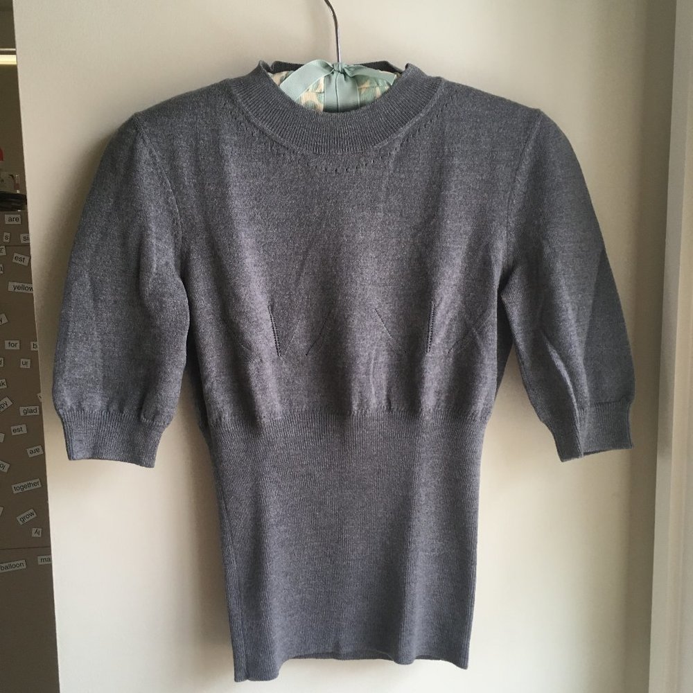 Dolce and Gabbana Cinched Waist Sweater